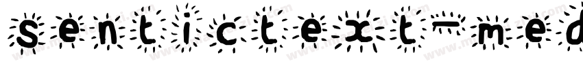 sentictext-medium it字体转换